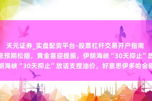 天元证券_实盘配资平台-股票杠杆交易开户指南 6月29日财经早餐：加息预期松捆，黄金喜迎提振，伊朗海峡“30天抑止”放话支捏油价，好意思伊多哈会晤在即